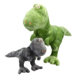 Dark Olive Green 45-100cm Dinosaur Plush Toys Cartoon Tyrannosaurus Cute Stuffed Toys For Kids Children Boys Birthday Gift