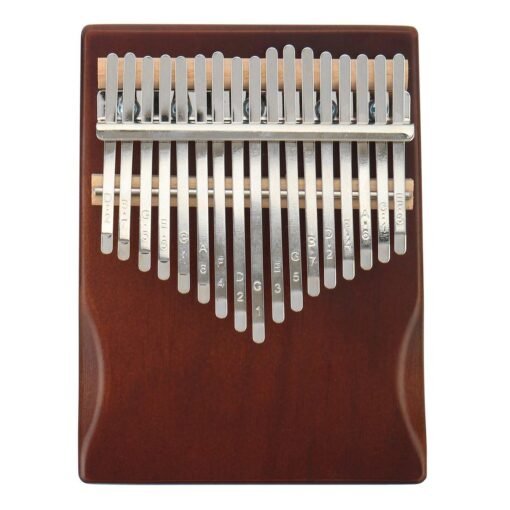 Saddle Brown 17 Key Kalimba Spruce Wood Thumb Piano Finger Musical Beginner Instrument Gift