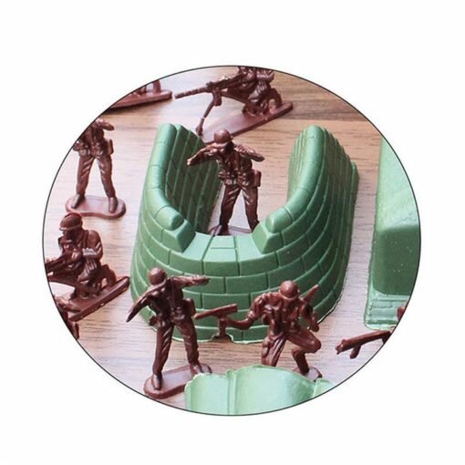 Dark Slate Gray 100PCS 3CM Army Combat Men Kid Toy Soldiers Military Plastic Figurine Action Figure