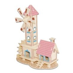 3D wooden house puzzle toy (Childlike Hut) - Toys Ace