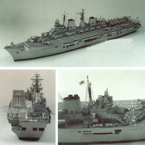 1:400 3D Paper Model DIY England Invincible Class Aircraft Carrier Ship Boat Kit Sailing Boats Model - Toys Ace