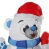 1.2M LED Christmas Waterproof Polyester Built-In Blower UV-resistant Inflatable Bear Toy for Christmas Decoration Party Gift - Toys Ace