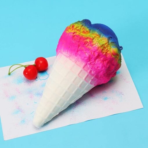 19cm Jumbo Squishy Ice Cream Multicolor Slow Rising Soft Collection Gift Decor Toy - Toys Ace