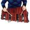 Brown 25 Notes Wooden Xylophone Percussion Educational Gift with 2 Mallets