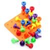Coral 30PCS Peg Board Set Montessori Occupational Fine Motor Toy for Toddlers Pegboard