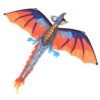 Tomato 55 Inches Cute Classical Dragon Kite 140cm x 120cm Single Line Kite With Tail