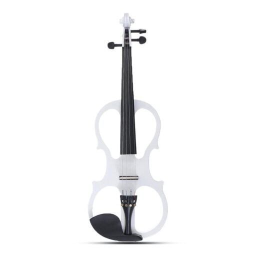 Lavender 4/4 Electric Violin Full Size Basswood with Connecting Line Earphone & Case for Beginners