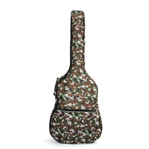 Dark Olive Green 39 40 41 Inch Double Straps Padded Waterproof Acoustic Guitar Bag