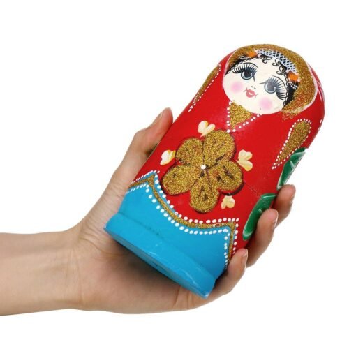 6Pcs/Set Russian Nesting Dolls Hand Painted Matryoshka Babushka Kids Toy Gift Decorations - Toys Ace
