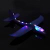 Midnight Blue 48cm 19'' Hand Launch Throwing Aircraft Airplane DIY Inertial EPP Plane Toy With LED Light