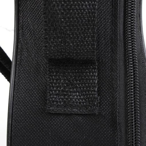 Black 21 Inch Ukulele Gig Bag Case Shoulder Strap Black Light Gear (Black)
