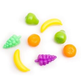 Orange 120PCS Simulation Food Children Play House Toys Early Education Props Fruit Food Tableware Set