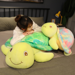 38-65 Cm Cute Colorful Plush Toy Pillow Rainbow Turtle Doll Children Christmas Gift - Toys Ace