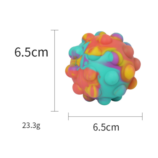 3D Decompression Ball Silicone Decompression Vent Toy Shiatsu