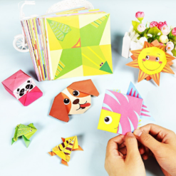 54 Sheets of Hand-Made Diy Materials for Kindergarten Color Paper-Cutting - Toys Ace