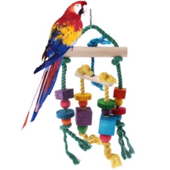 3Pcs Parrot Cage Toy Squirrel Hamster Squirrel Hammock Nest Bird Swing Ladder Small Animal Bird Cage Toy Kits - Toys Ace