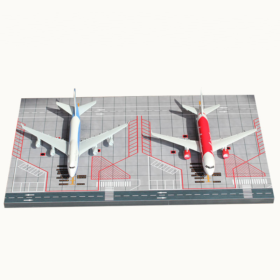 1To400 Aircraft Airport Double-Seat Apron Wooden Simulation Model Decoration - Toys Ace
