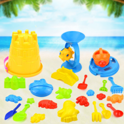 25-Piece Castle Bucket Sand Pool for Playing with Beach Bucket Shovel - Toys Ace
