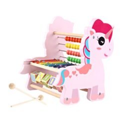 Thistle 3 in 1 Multi-function Octave Knock Piano Calculator Number Orff Instruments Musical Toy Teaching Aid for Children