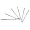 Gray 6 Pcs Metal Drum Tension Rods Drum Bolts Musical Percussion Instrument Parts