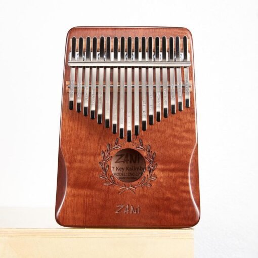 Sienna 17 key Gauntlets Thumb Piano Mahogany kalimbas Wood acoustic Musical Instrument for Beginner  With Accessories