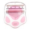 Pink 17 Keys Acrylic Crystal Kalimbas Thumb Piano With Bag Hammer And Music Book Perfect For Music Lover Beginners Children