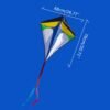 Royal Blue 26''×30'' Diamond Delta Kite Outdoor Sports Toys For Kids Single Line Blue Toys