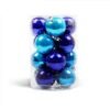 Midnight Blue 16PC 6/4CM Christmas Trees Xmas Hanging Balls Bauble Party Decorations Ornaments