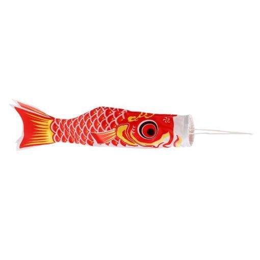 Firebrick 40cm Japanese Style Koi Nobori Carp Flag Wind Sock Koinobori Fish Waterproof Kite Mascot Crafts Hanging Decor