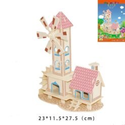 3D wooden house puzzle toy (Childlike Hut) - Toys Ace