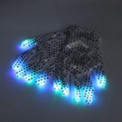 Royal Blue 7 mode LED Finger Gloves Lighting Flashing Rave Decoration Toys Dance Party