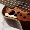 Saddle Brown 21 Inch Four Strings Rosewood Ukulele Guitar With Grape Shape Holes