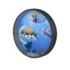Cornflower Blue 10-inch Drum Wave Bead Drum Gentle Sea Sound Musical Educational Tool for Baby Toddlers
