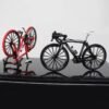 Slate Gray 1:10 Diecast Bicycle Model Toys Bend Racing Cycle Cross Mountain Bike Gift Decor Collection