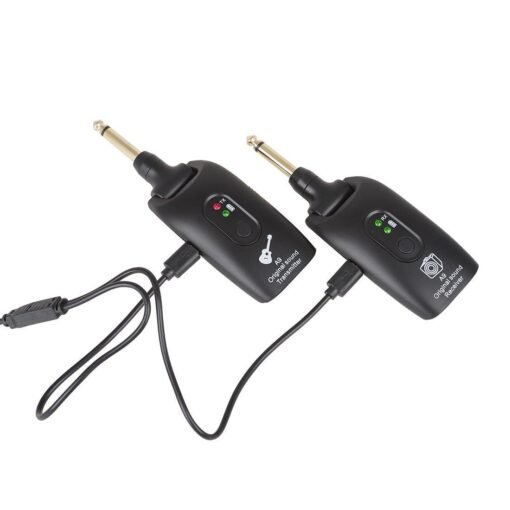 Dark Slate Gray 2.4GHz Wireless Guitar System Transmitter A9 Receiver Built-in Rechargeable Musical Instrument Accessories