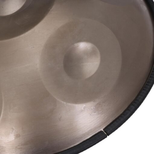 Dim Gray 18 Inch Hand Drum Handpan Steel Tongue Drum 6 Notes Material Percussion for Music Lovers