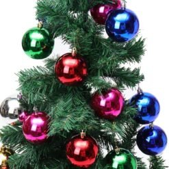 Dark Slate Gray 24PCS Merry Christmas Tree Decoration Xmas Balls Ornaments Party Wedding Gift