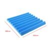 Dodger Blue 4PCs Acoustic Panels Tiles Studio Sound Proofing Insulation Closed Cell Foam