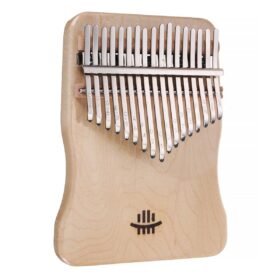 Tan 17 Key Kalimba Finger Hand Piano Mahogany Thumb Piano Wood Music Instrument Kit