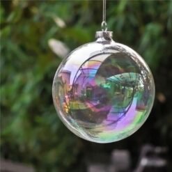 Light Slate Gray 6CM Christmas Party Home Decoration Pearl Glass Ball Ornament Baubles Toys For Kids Children Gift