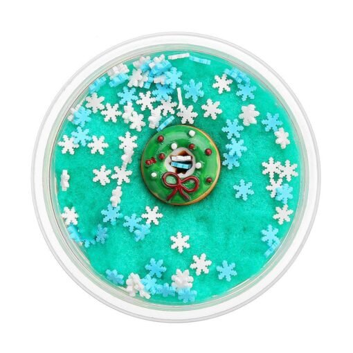 Dark Turquoise 60ML Christmas Cloud Slime Scented Charm Mud Stress Relief Kids Clay Toy