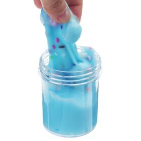 Sky Blue 120ML Puff Slime Lollipop Cotton Mud DIY Gift Toy Stress Reliever