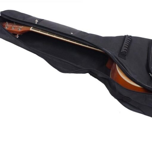 Black 40/41 Inch Acoustic Guitar Bag 600D Waterproof Oxford Cloth Two-way Zipper Double Shoulder Strap Bag