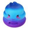 Medium Turquoise 7cm Crazy Squishy Galaxy Poo Slow Rising Scented Cartoon Bun Gift Decor Collection