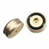 Rosy Brown 4pcs 40x15mm Isolation Speaker Stand Base Turntable Golden Feet Pad