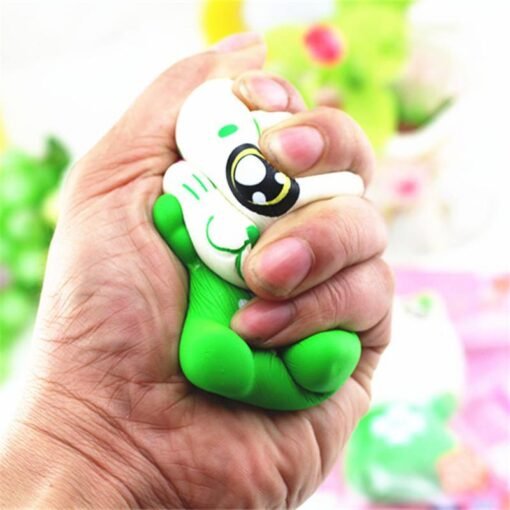 11.5cm PU Corful Green Cat Slow Rising Squishy Decompression Toys With Original Packaging - Toys Ace