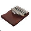 Dark Olive Green 17 Key Kalimba Spruce Wood Thumb Piano Finger Musical Beginner Instrument Gift
