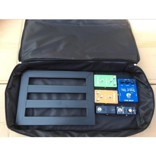 Dim Gray 60CM Black Universal Portable Guitar Pedal Board Pedalboard DIY Bag