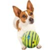 Antique White 6 Inch Pet Dog Play Ball Training Chew With Funny Sound Toys Squeaky Giggle Ball