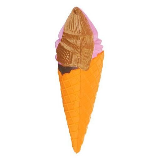 Orange 18cm Squishy Ice Cream Slow Rising Toy with Sweet Scent With Original Package